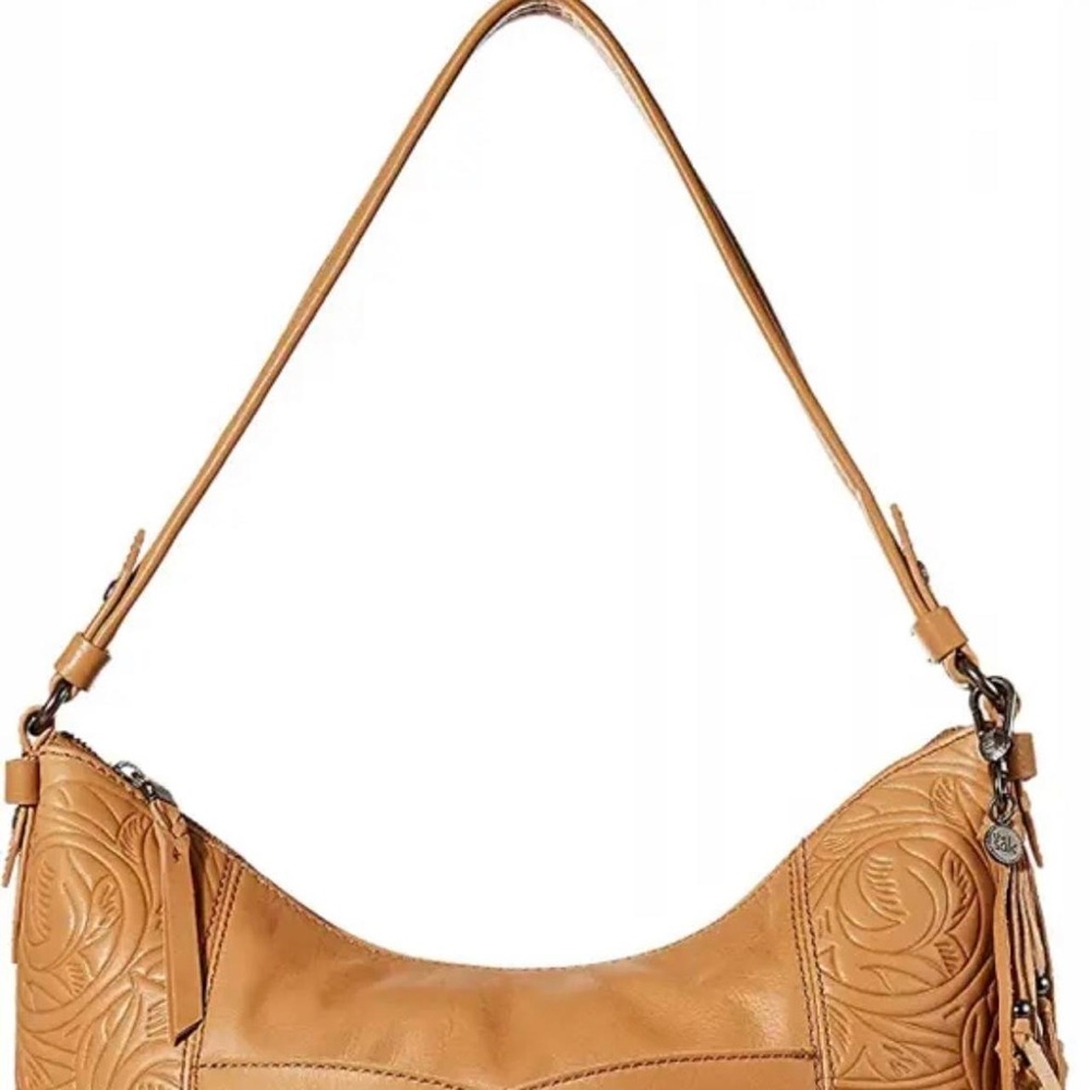 NWT The Sak Sequoia Hobo bag Scotch Leaf Embossed Rare, sold out color - Picture 5 of 9